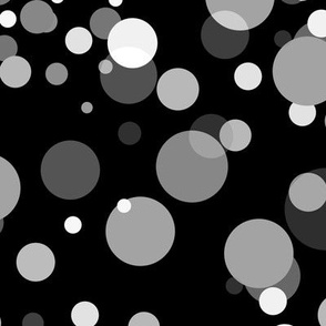 [Medium] Circles Party Gray on Black