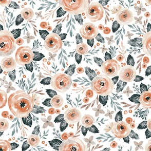 Seraphina Watercolor Florals { Large Scale }