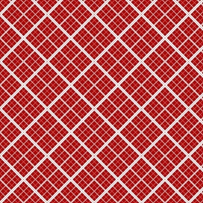 X Marks The Cross Stitch Red White  small