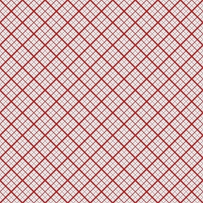 X Marks The Cross Stitch White Red extra small