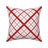 X Marks The Cross Stitch White Red large