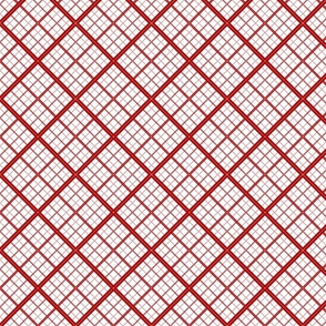 X Marks The Cross Stitch White Red small