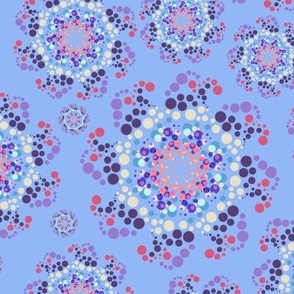 [Medium] Dots Mandala Pink on Purple