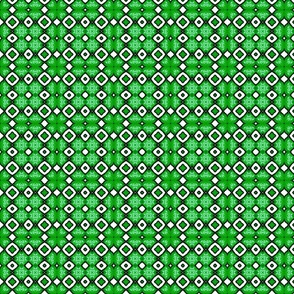 Abstract Green with Diamonds
