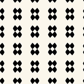 Small checkered black and white design