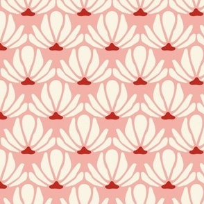 Floral Scallops - Rose Pink