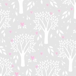 Lovely Tree (Silver and Pink)