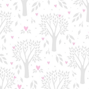 Lovely Tree (Silver and Pink)