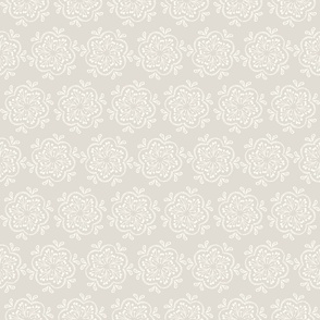 Prairie Lace Cream on Pale Taupe