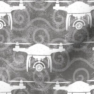Bigger Scale Drones on Grey