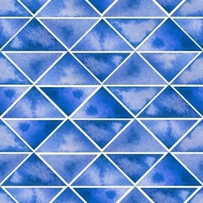 Imperfect Watercolor Triangles | Navy Blue