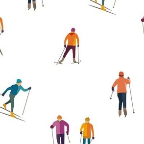 Colorful Cross Country Skiing - Medium