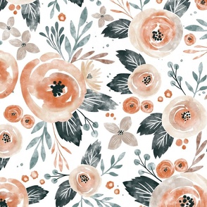 Seraphina Watercolor Florals { full scale }