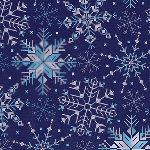 Cross Stitch Snowflakes 