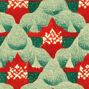 Red Christmas pattern