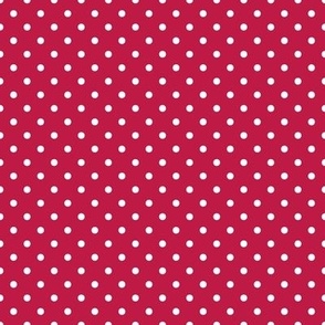 Polka Dots Barberry Red