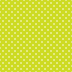 Polka Dots Bright Lime Citrus