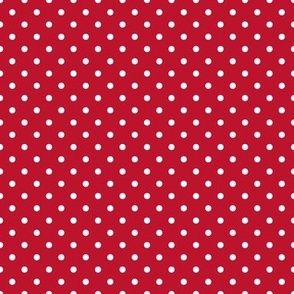 Polka Dots Chinese Red