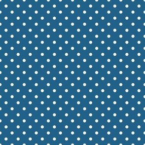Polka Dots Copenhagen Blue
