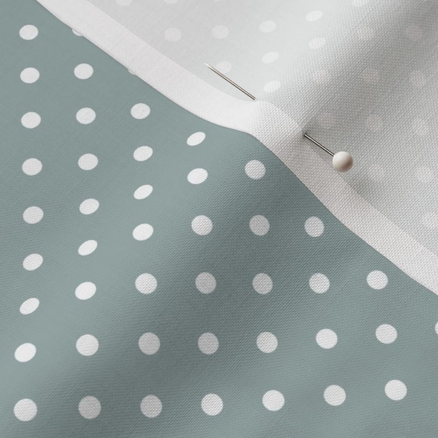 Polka Dots Eucalyptus Leaf Green