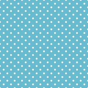 Polka Dots Lively Blue Pastel