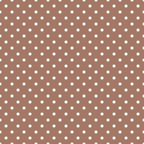 Polka Dots Mocha Brown