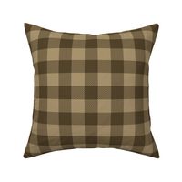 Brown and Tan Buffalo Plaid Pattern