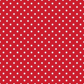 Polka Dots Red scarlet