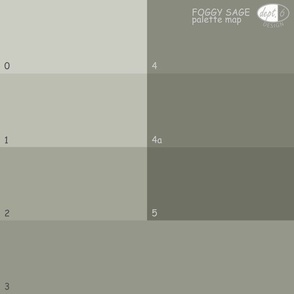 Gray Sage Color Map: Dept. 6 Foggy Sage Palette Map