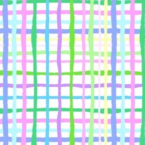 multi color plaid pastel medium