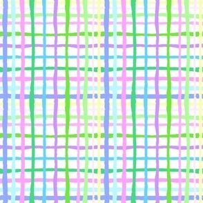 multi color plaid pastel small