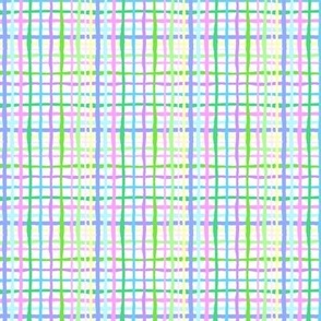 multi color plaid pastel extra small
