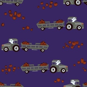 Ghost  farm tractor - purple 