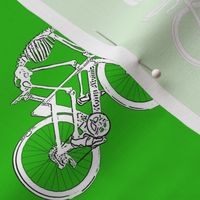 bicycle skeleton green