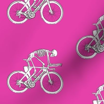 bicycle skeleton magenta, large