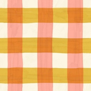 Pink and Yellow Gingham - Fruit Salad Collection