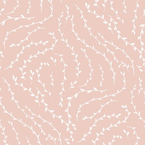 Wavy Lines - pale dogwood pink