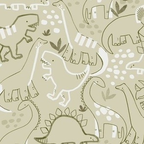 Dinosaurs in Doodle Land || S || Green
