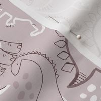 Dinosaur in Doodle Land || S || Purple