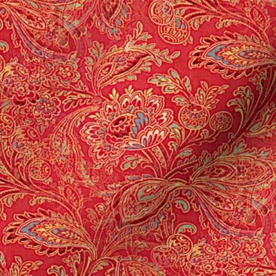 Turkey Red Paisley Fantasy