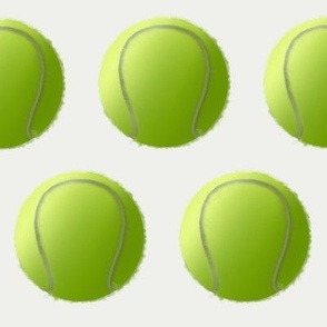 [Large] Tennis balls yellow and orange on white