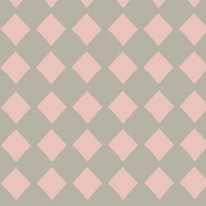 Harlequin argyles_antique pink on khaki