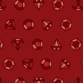 (XL) Birthstone Scatter | January - Garnet
