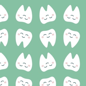 (XL) Happy Tooth | Mint Green