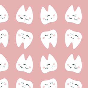 (XL) Happy Tooth | Pink