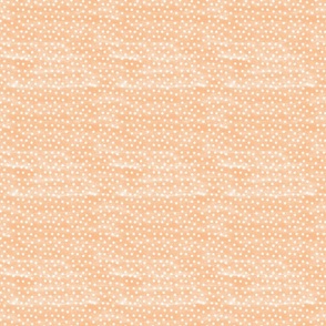 distressed orange peach with white dots coordinate