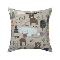 Woodland Stroll with Animal Friends Scandinavian Style