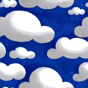 blue galaxy clouds
