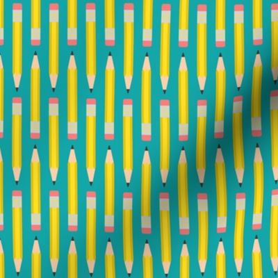 Pencil Stripe (Teal)