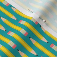 Pencil Stripe (Teal)